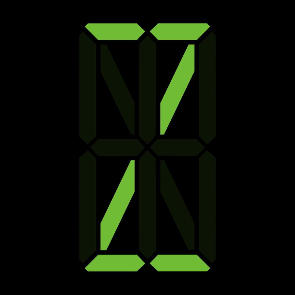 eenvoudige illustratie van digitale letter of symbool elektronische figuur van letter z vector