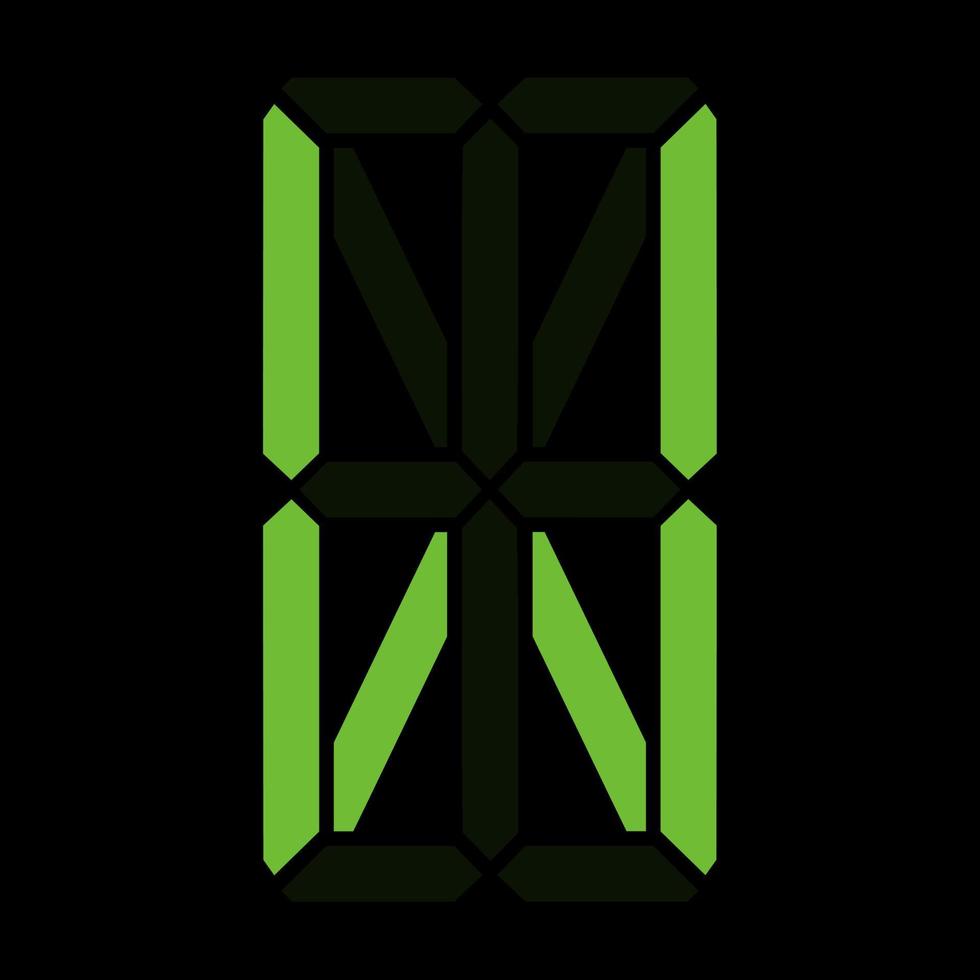 eenvoudige illustratie van digitale letter of symbool elektronische figuur van letter w vector