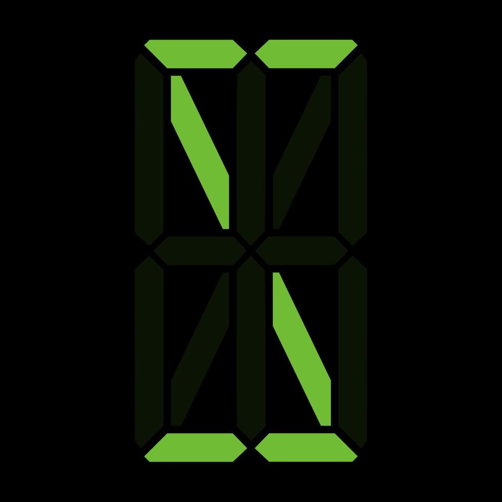eenvoudige illustratie van digitale letter of symbool elektronische figuur van letter s vector