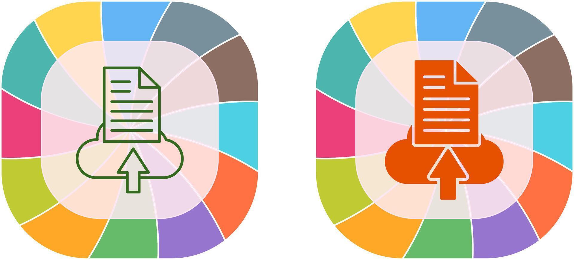 het dossier uploaden icoon ontwerp vector