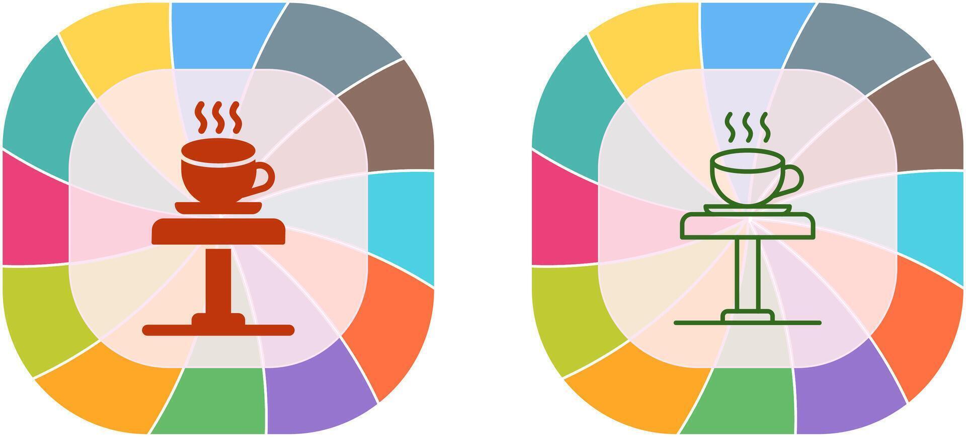 koffie tafel icoon ontwerp vector