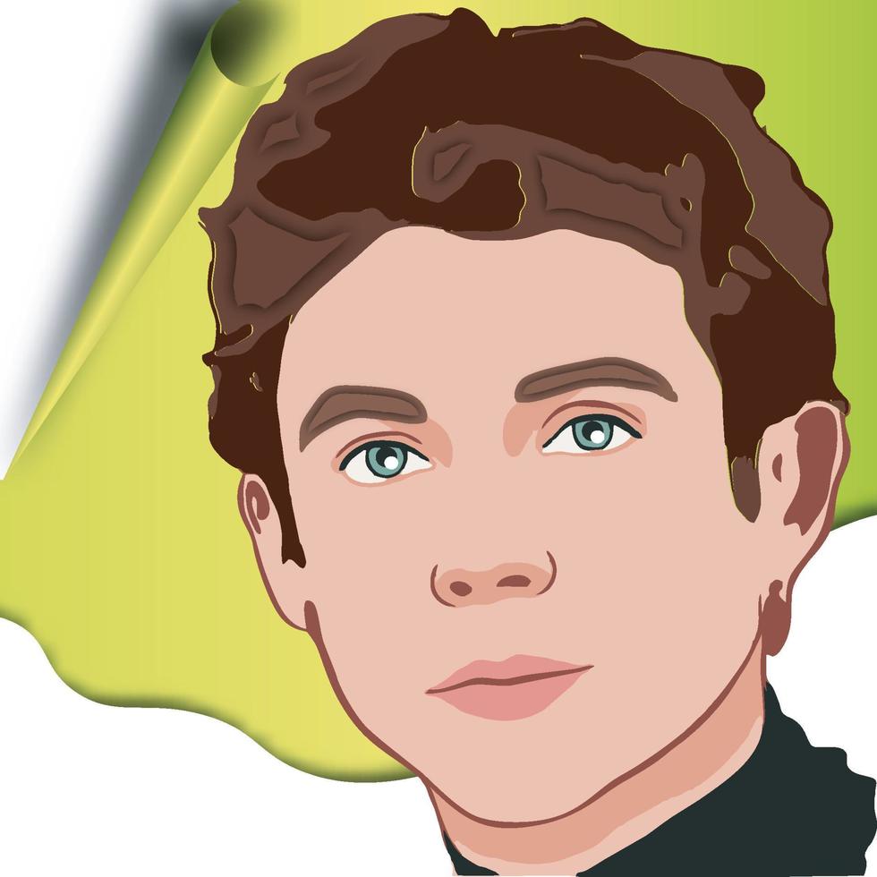 valentino rossi gezicht vectorillustratie vector