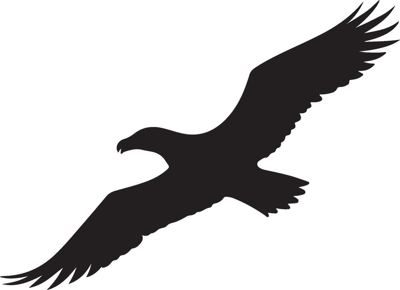 albatros silhouet illustratie wit achtergrond vector