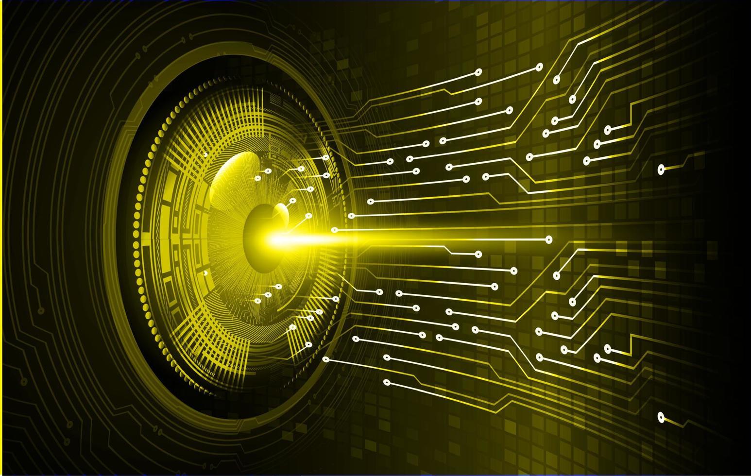 eye cyber circuit toekomstige technologie concept achtergrond vector