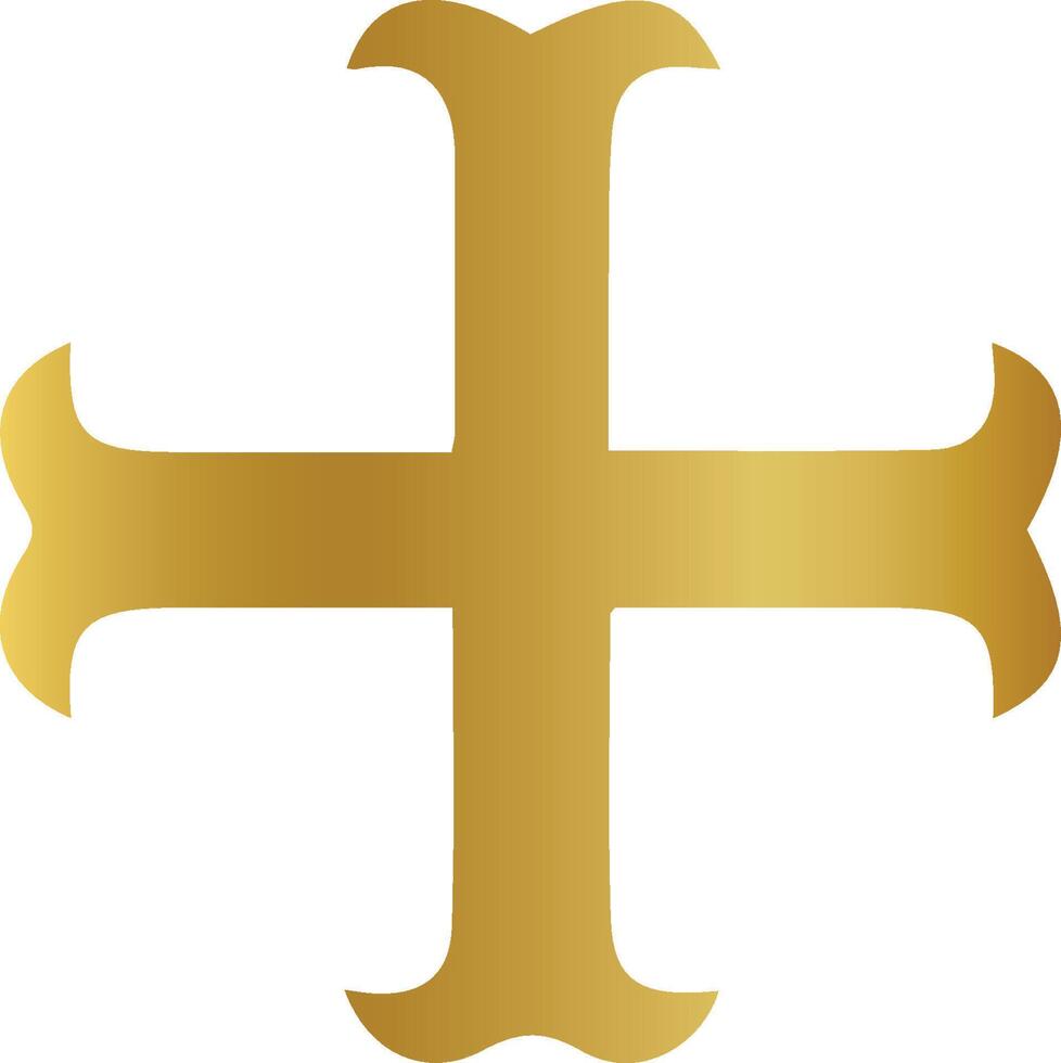 christen kruis keltisch kruis kruisbeeld, christen kruis, Christendom, goud, gouden kruis vector