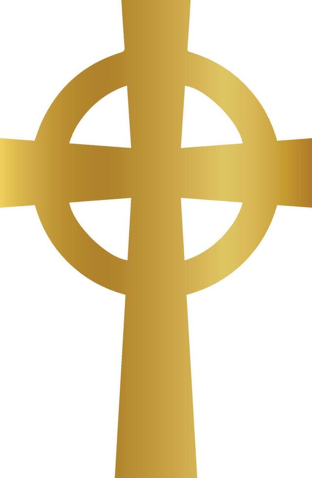 christen kruis keltisch kruis kruisbeeld, christen kruis, Christendom, goud, gouden kruis vector