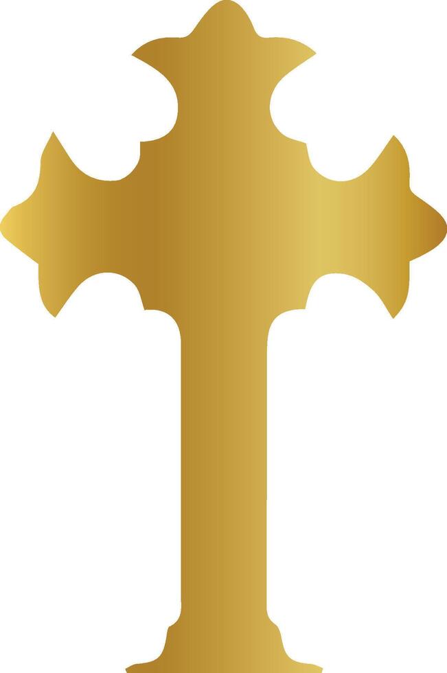 christen kruis keltisch kruis kruisbeeld, christen kruis, Christendom, goud, gouden kruis vector