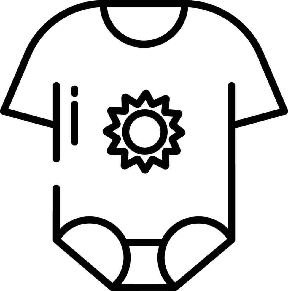 baby jurk schets illustratie vector