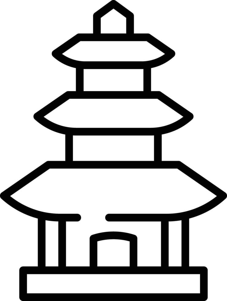 pura ulun schets illustratie vector