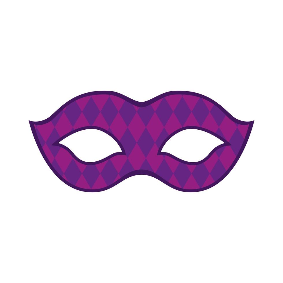 geïsoleerd mardi gras masker vector ontwerp