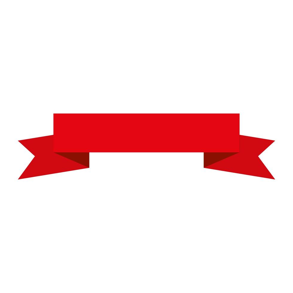 geïsoleerd rood lint pictogram vector design