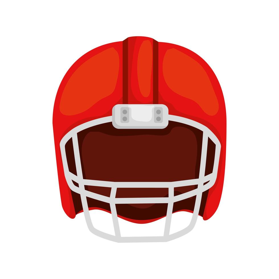 Amerikaans voetbal helm geïsoleerd pictogram vector