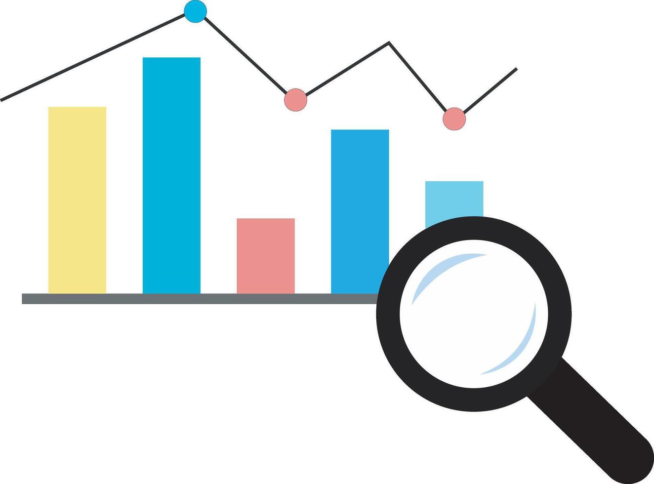 voorraad markt kandelaar financieel analyse vector