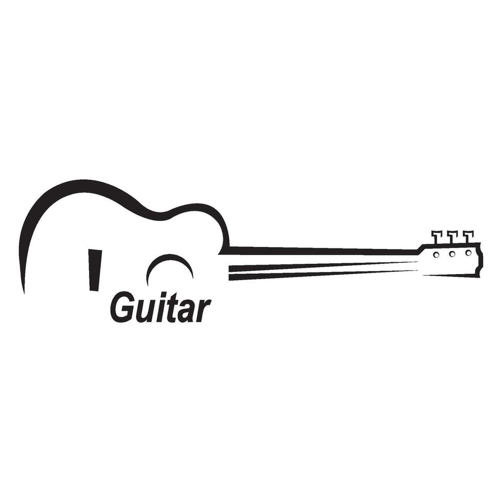 gitaar icoon illustratie ontwerp sjabloon vector