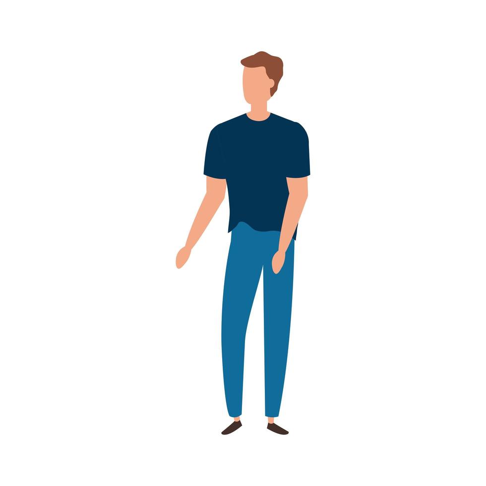 zakenman elegante avatar karakter pictogram vector