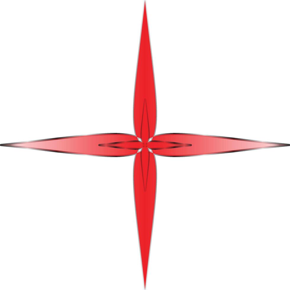 rood ster cirkel compas logo vector