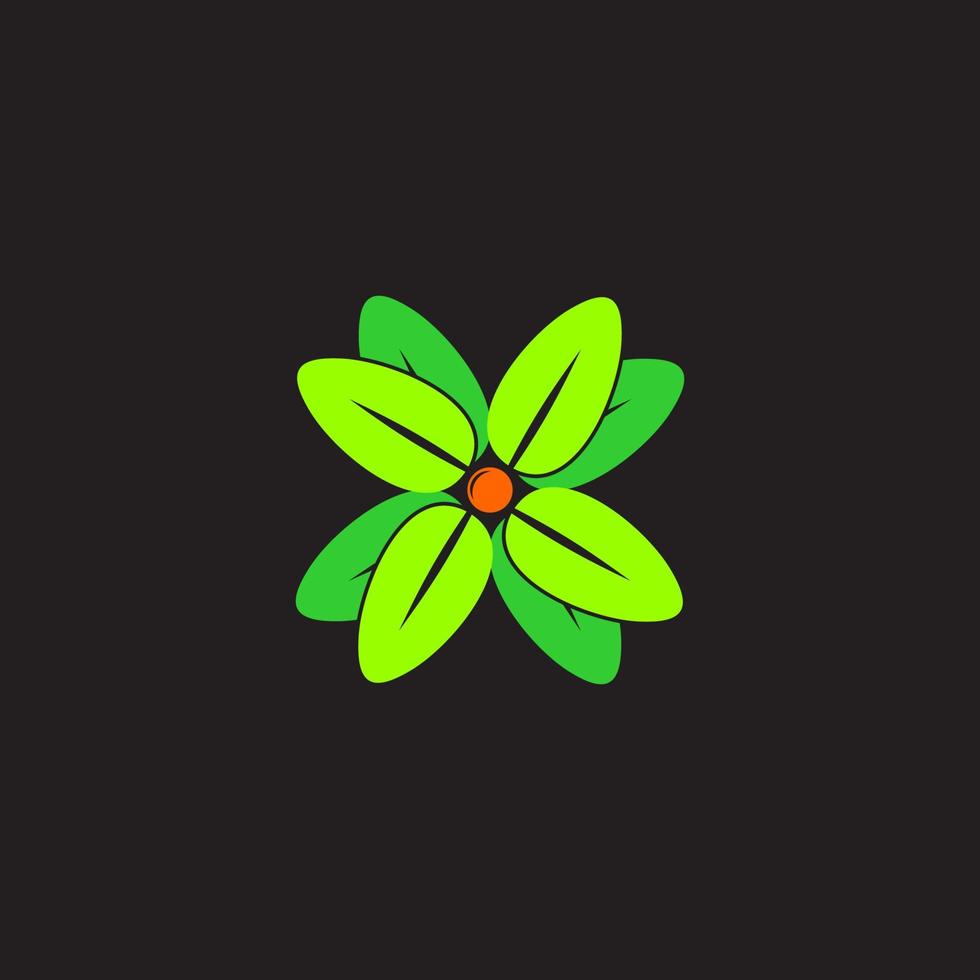 symbool vector van swirl geometrische blad beweging kleurrijk ontwerp