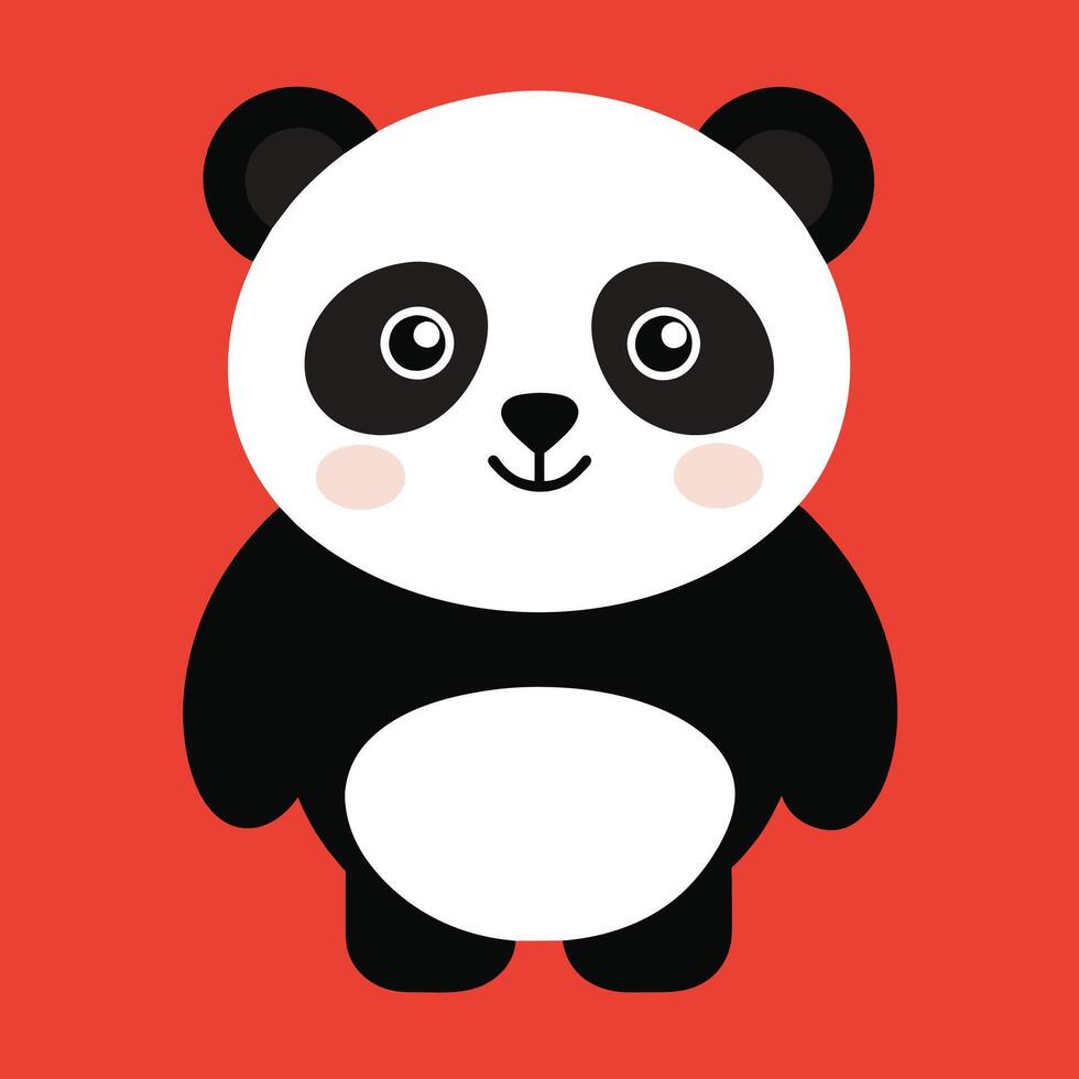 schattig panda beer avatar, tekenfilm, illustratie, kunst vector