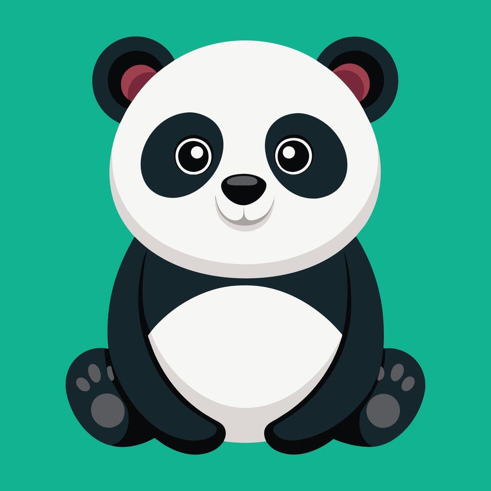 schattig panda beer avatar, tekenfilm, illustratie, kunst vector