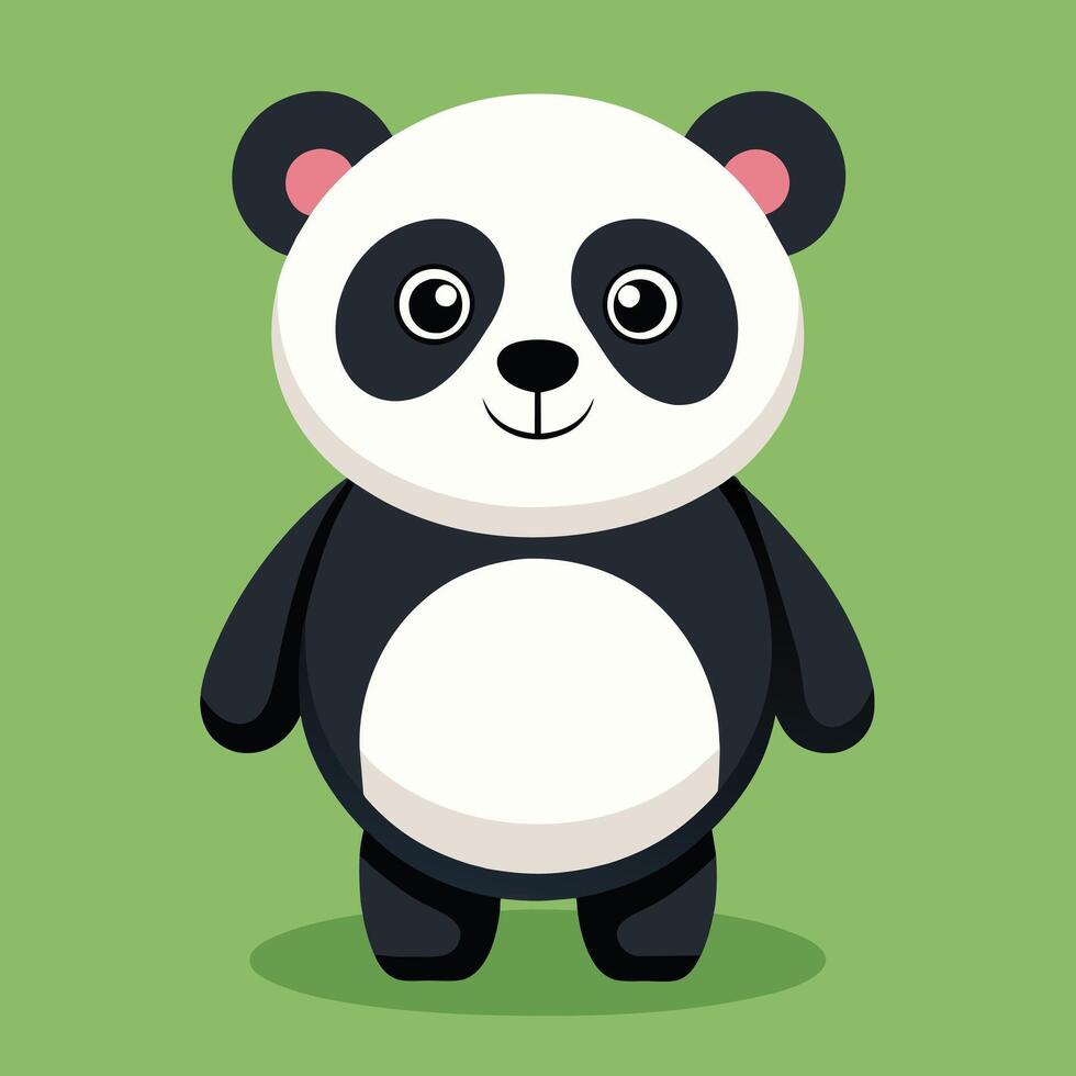 schattig panda beer avatar, tekenfilm, illustratie, kunst vector