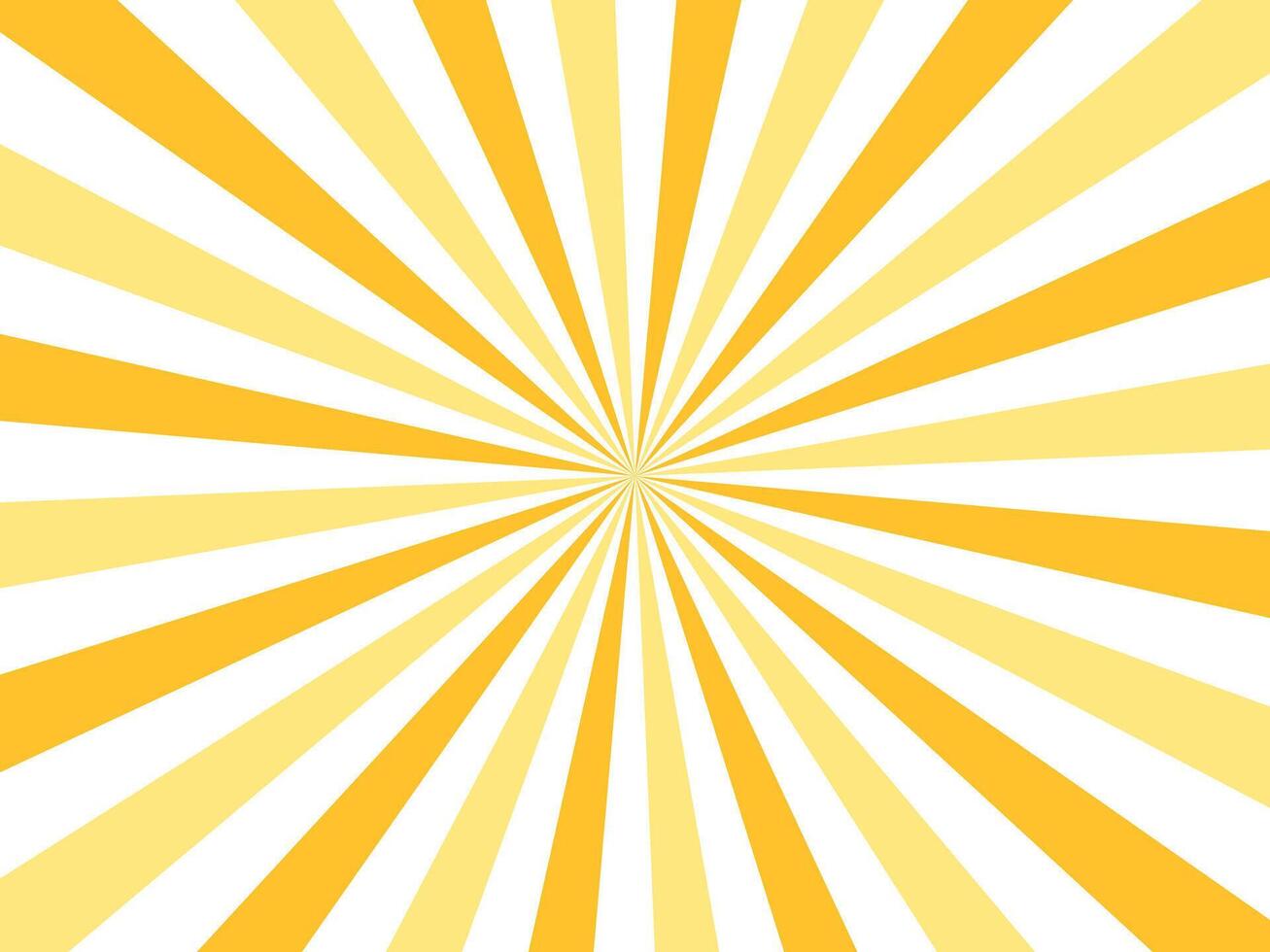 achtergrond banier met zon stralen, sjabloon, zonnestraal, wit en geel tonen vector