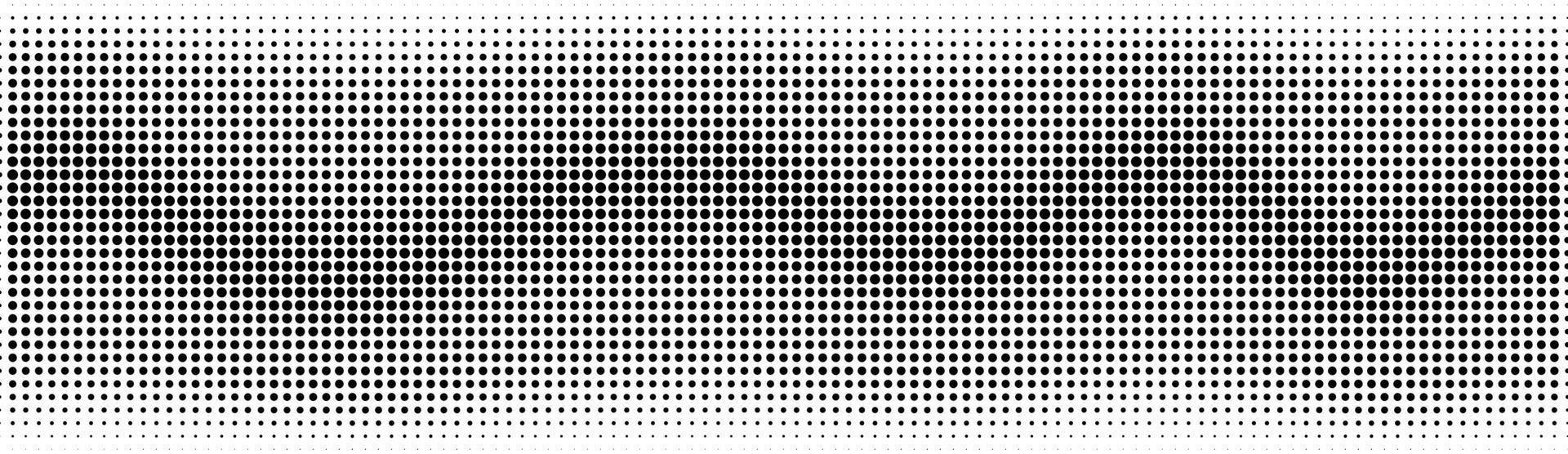 halftoon in abstracte stijl. geometrische retro banner vector textuur. moderne afdrukken. witte en zwarte achtergrond. lichteffect