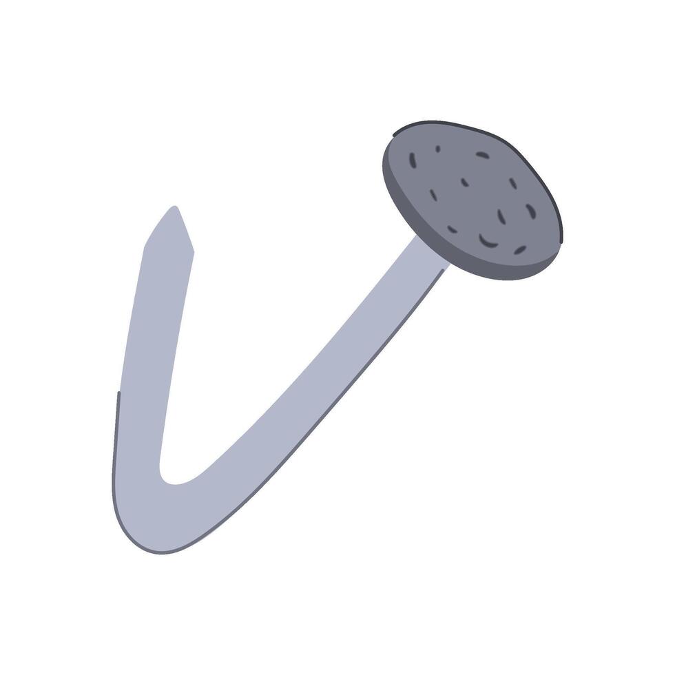 hamer krom nagel tekenfilm illustratie vector