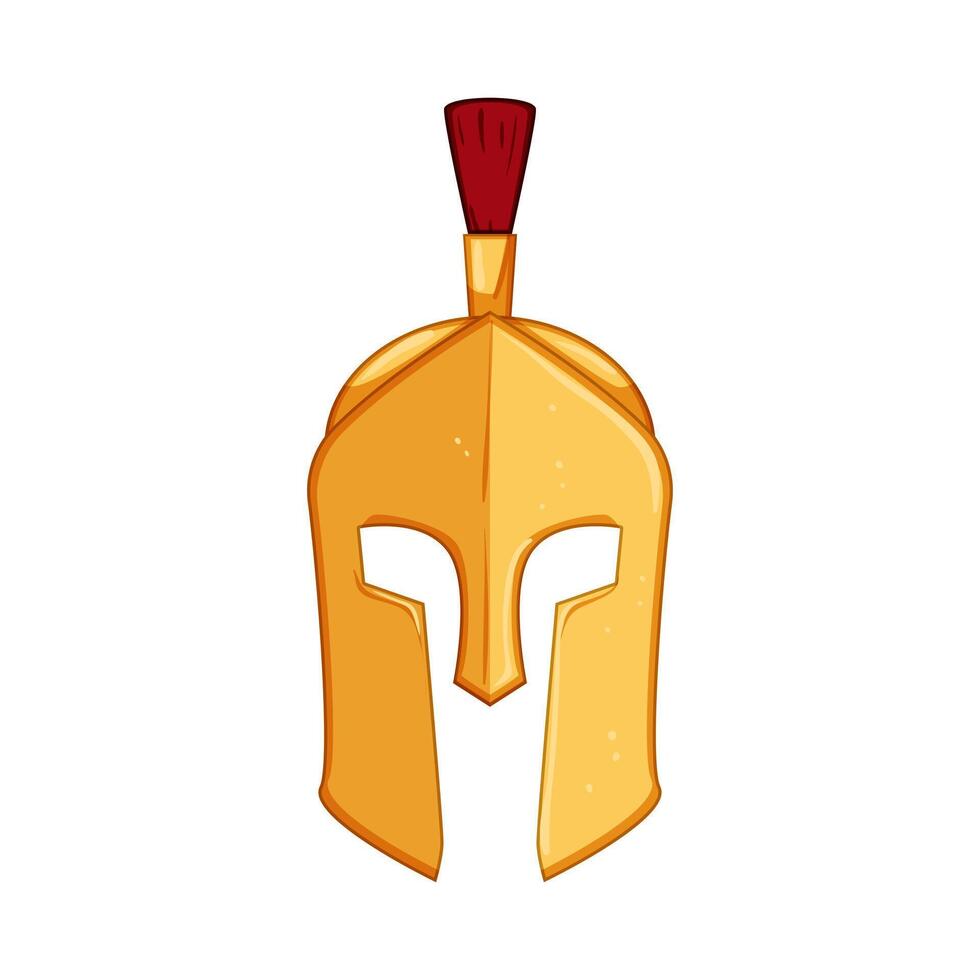 logo spartaans helm tekenfilm illustratie vector