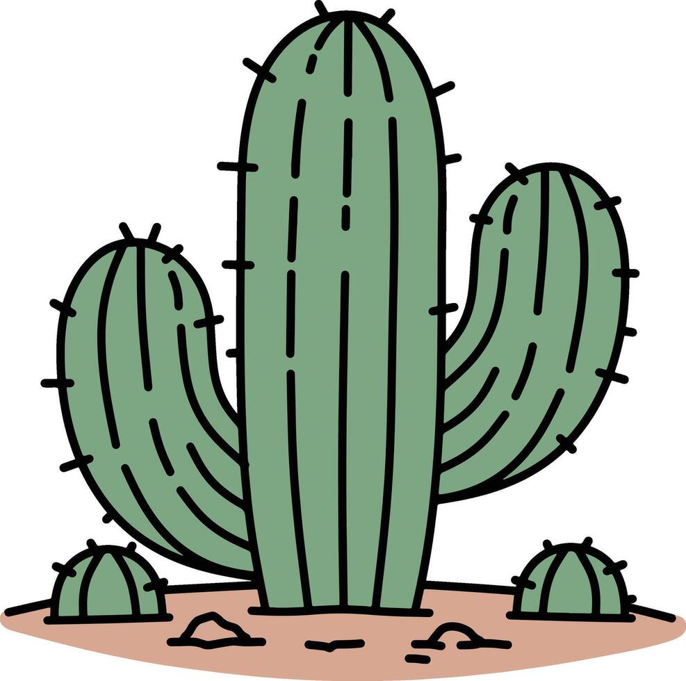 cactus tekenfilm illustratie vector
