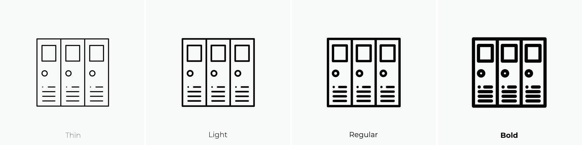 kluisjes icoon. dun, licht, regelmatig en stoutmoedig stijl ontwerp geïsoleerd Aan wit achtergrond vector