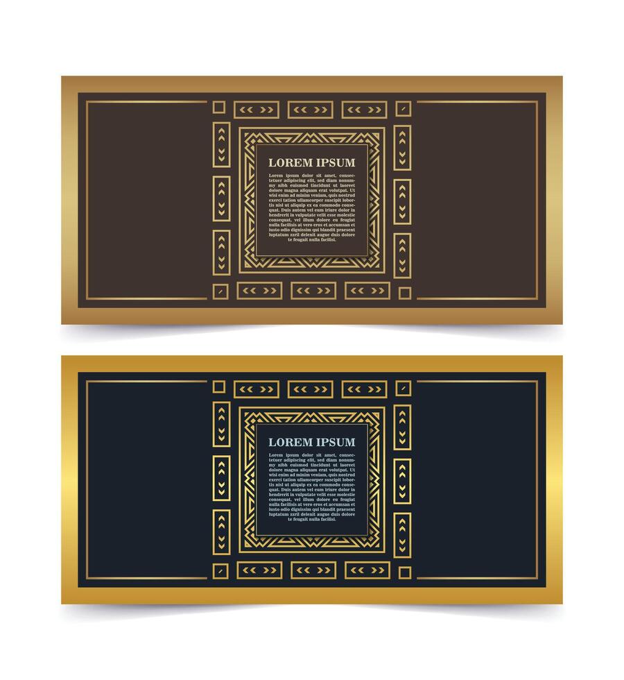 luxe ornament wenskaartsjabloon vector