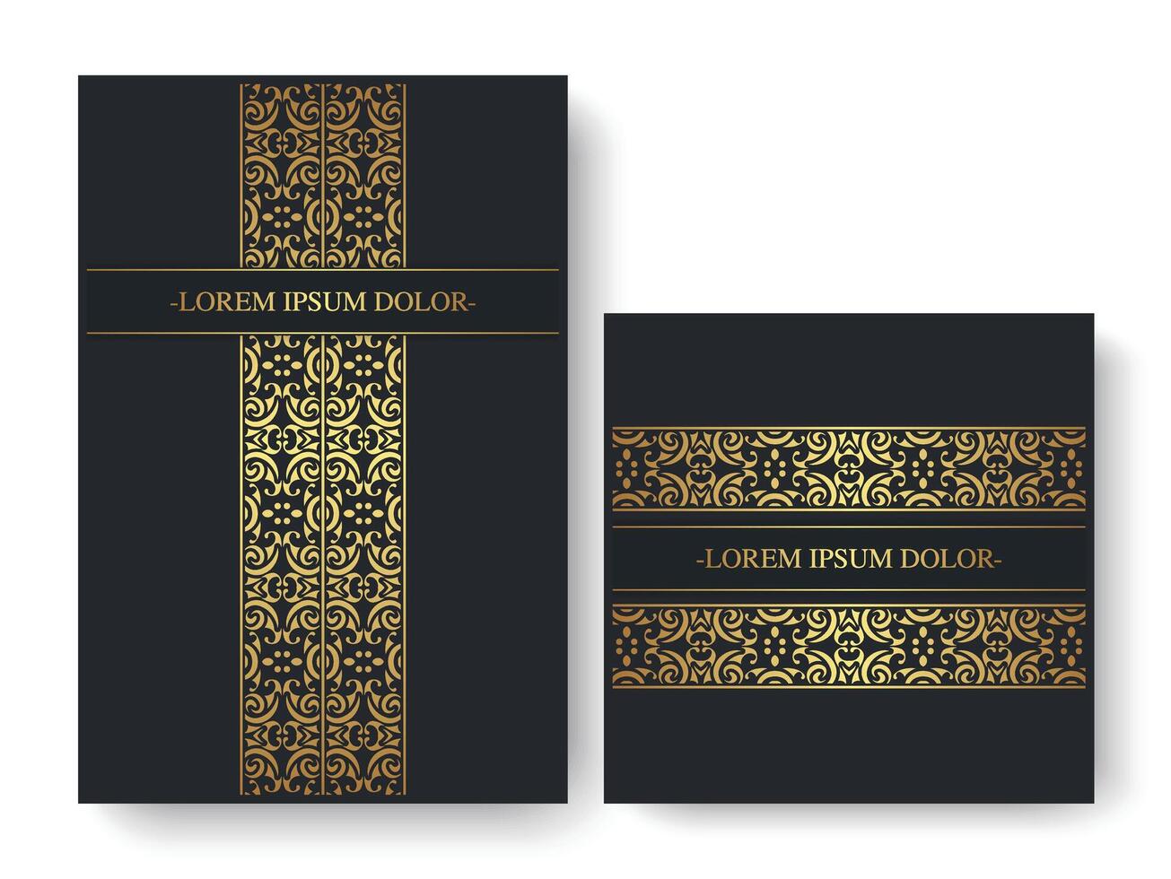 luxe abstract lijn patroon Hoes vector