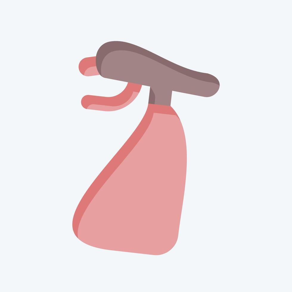 icoon schoonmaak spuiten. verwant naar hygiëne symbool. vlak stijl. gemakkelijk ontwerp illustratie vector