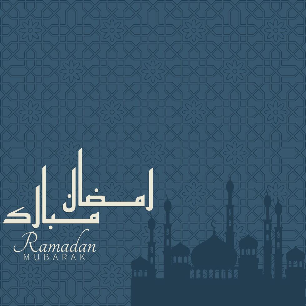 Ramadan kareem Islamitisch achtergrond ontwerp met moskee illustratie. kan worden gebruikt voor groeten kaart, backdrop of banier vector