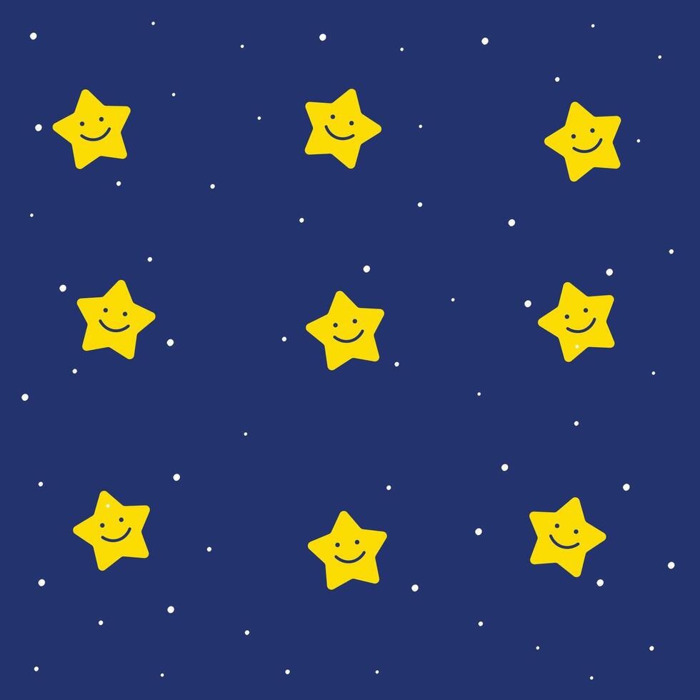 schattig sterren patroon voor kinderen vector