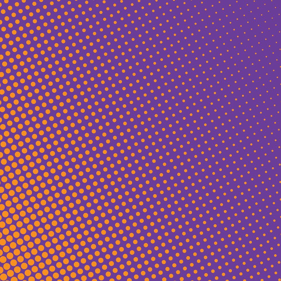 Purper achtergrond met oranje halftone patroon vector