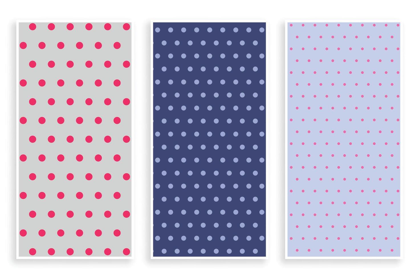 polka dots patroon banier reeks vector