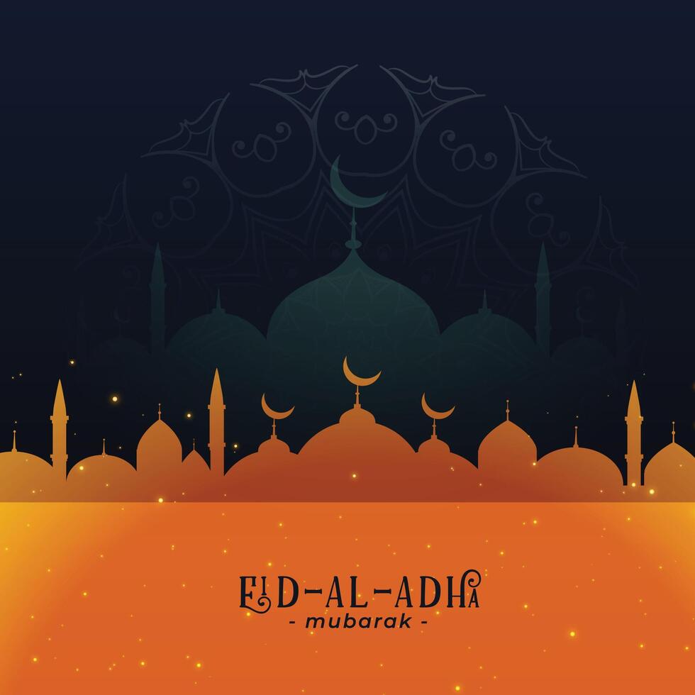 Arabisch festival van eid al adha bakriet achtergrond vector