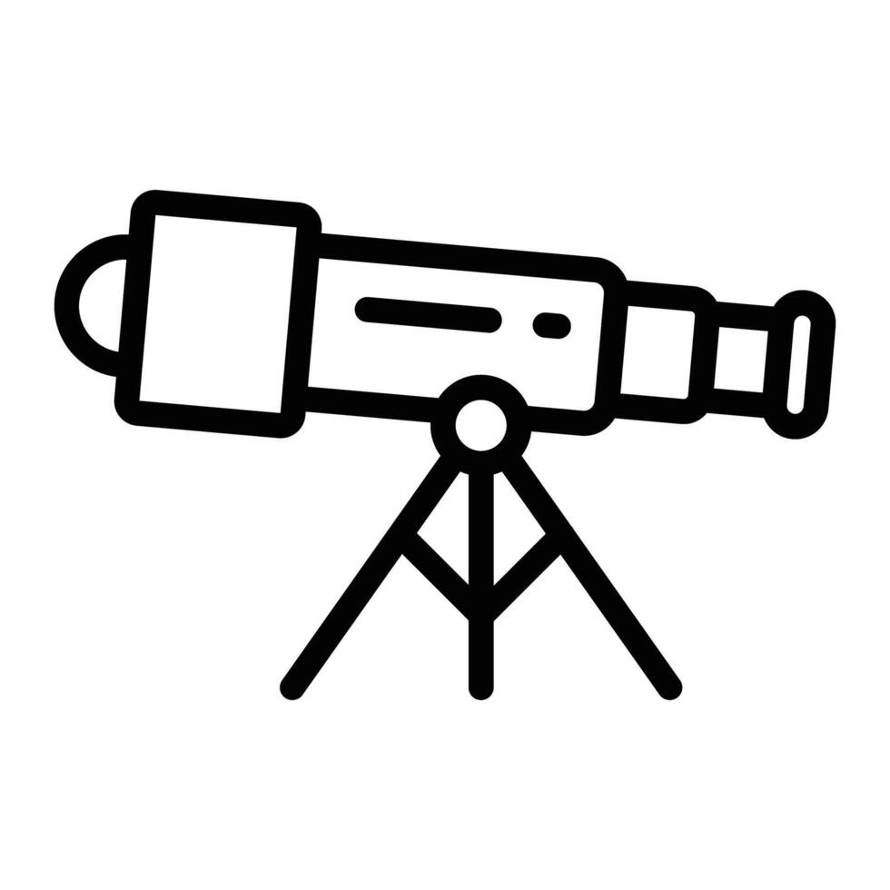 telescoop lijn icoon ontwerp vector
