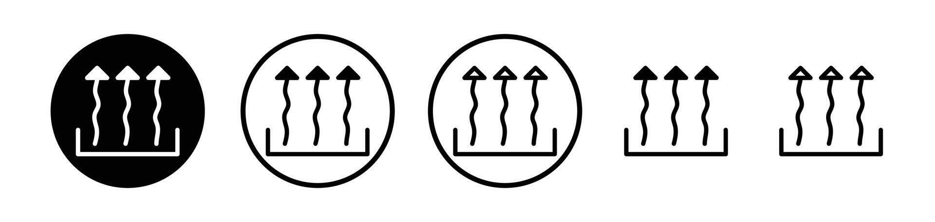 warmte icoon reeks vector