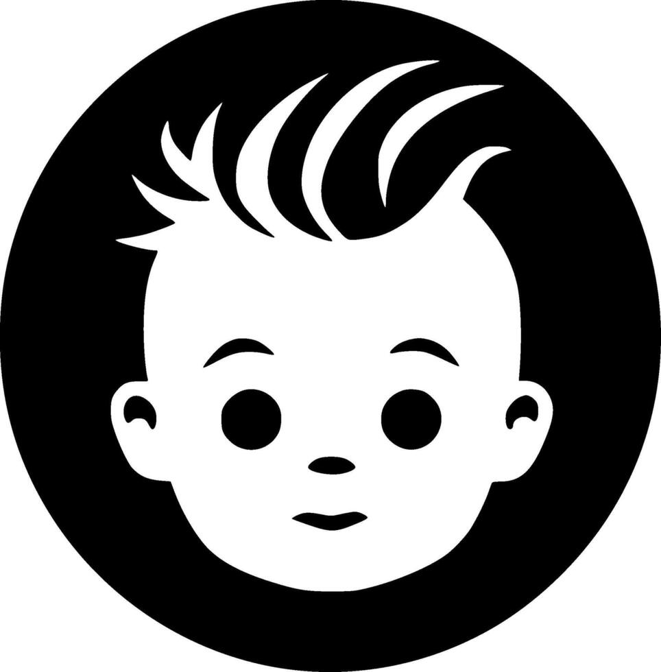 baby - minimalistische en vlak logo - illustratie vector