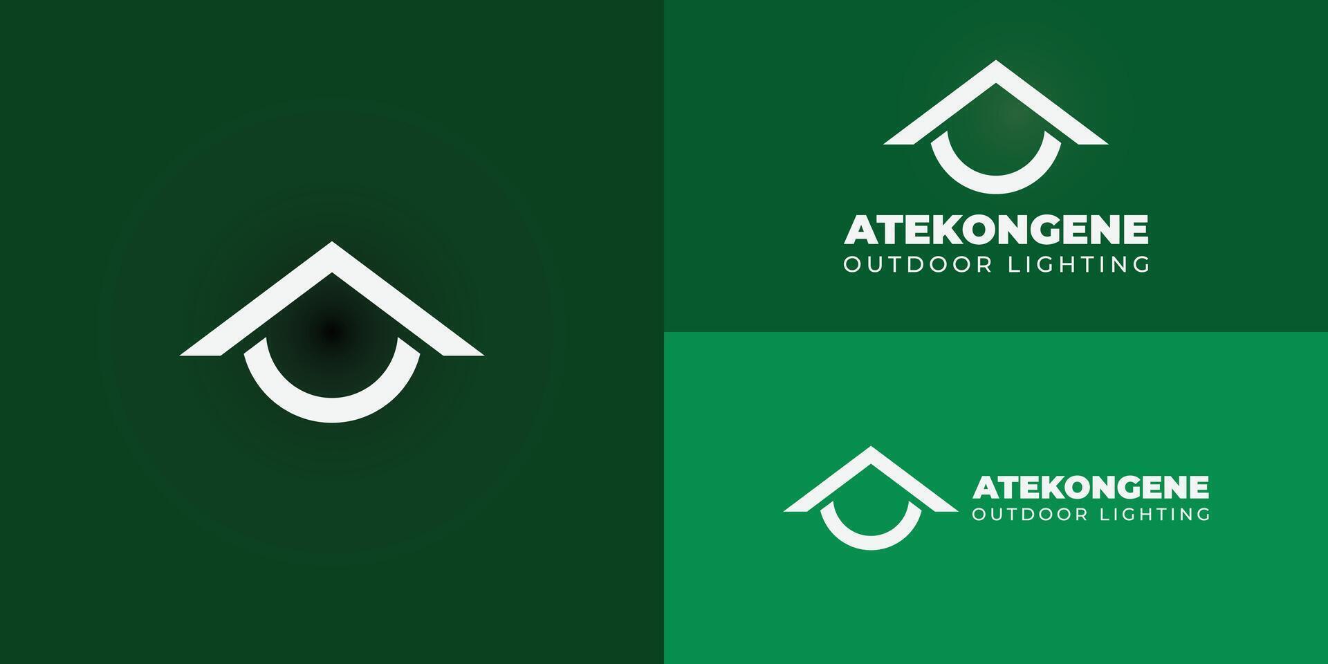 abstract eerste brief oa of oa logo in solide wit kleur geïsoleerd Aan meerdere groen achtergrond kleuren. de logo is geschikt voor landschap buitenshuis verlichting bedrijf logo ontwerp inspiratie Sjablonen. vector