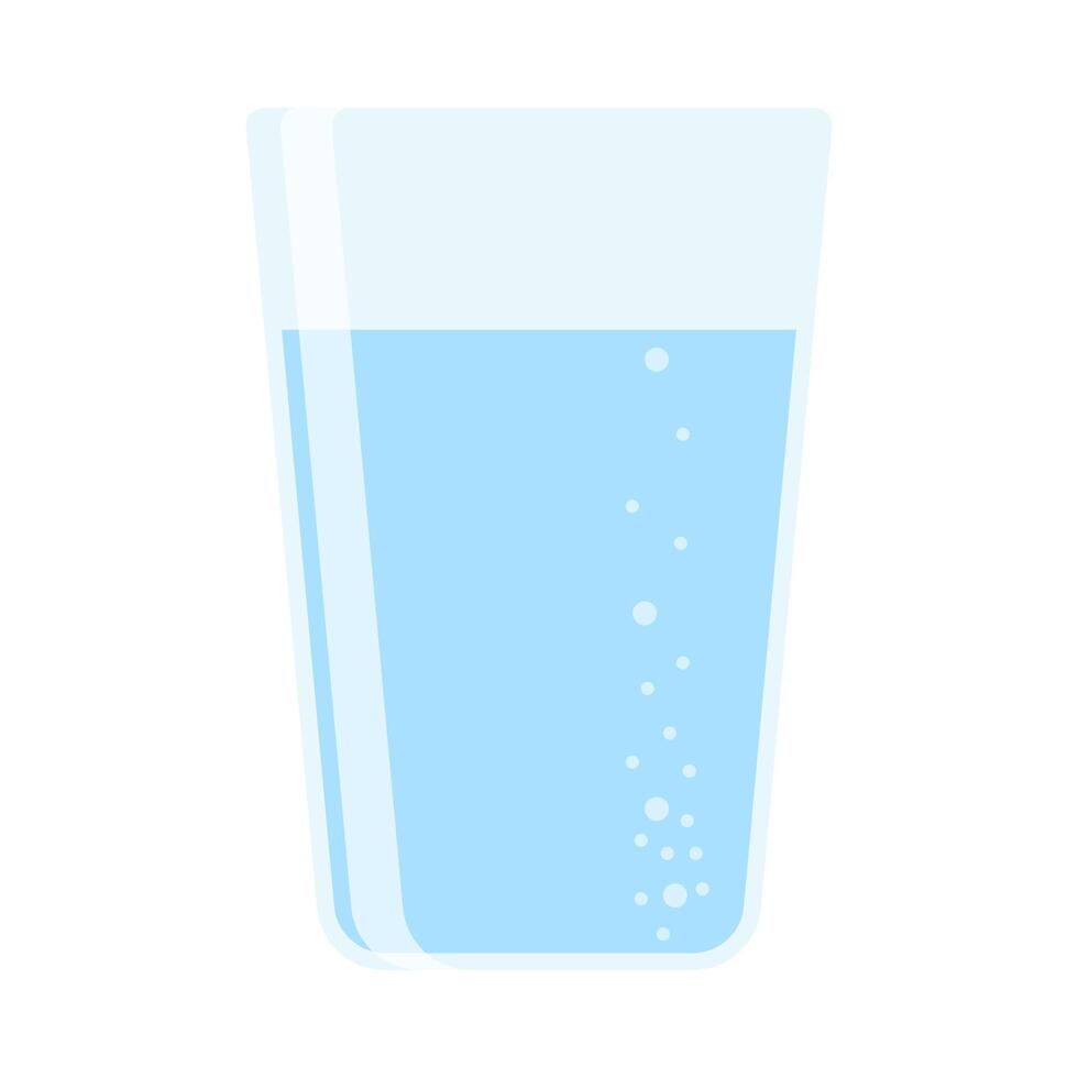 drinken meer water. blijven gehydrateerd. glas, plastic vrij, nul verspilling concept. divers flessen, glas, fles. schattig modieus illustratie. zomer verkoudheid drankje. vector