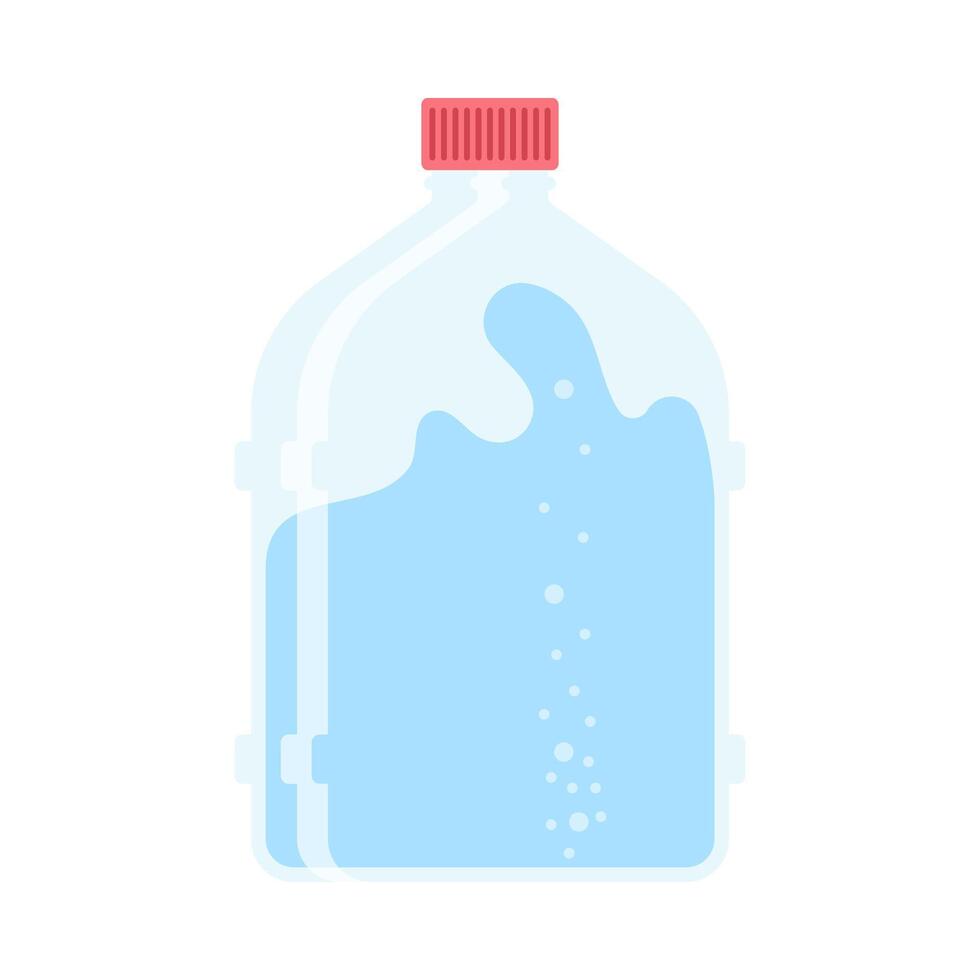 drinken meer water. blijven gehydrateerd. glas, plastic vrij, nul verspilling concept. divers flessen, glas, fles. schattig modieus illustratie. zomer verkoudheid drankje. vector