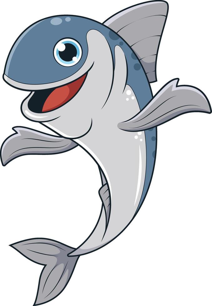 sardine vis gastvrij vinnen tekenfilm tekening vector