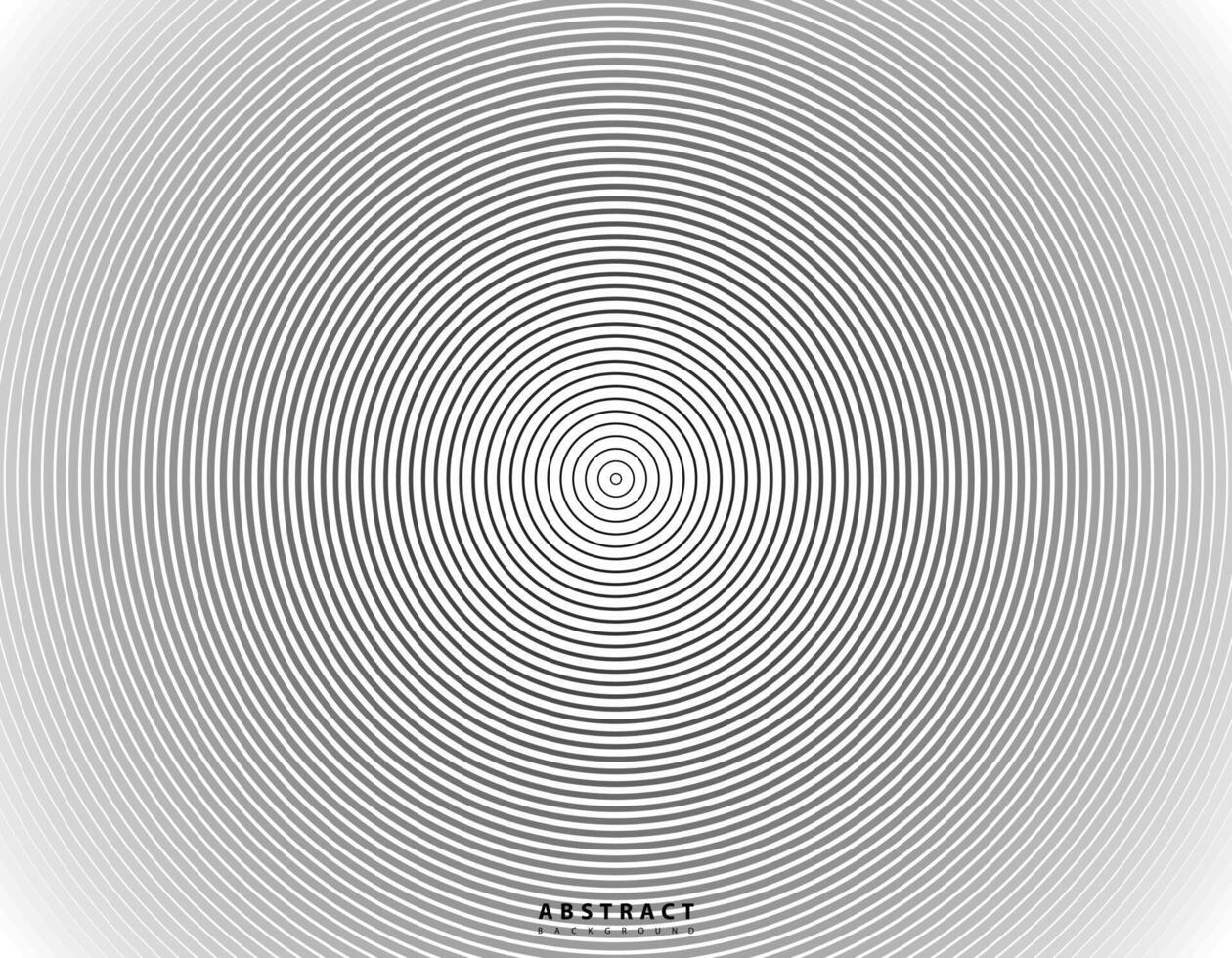 abstract cirkel halftone zwart achtergrond. helling retro lijn patroon ontwerp. monochroom grafisch. cirkel voor geluid Golf. illustratie vector