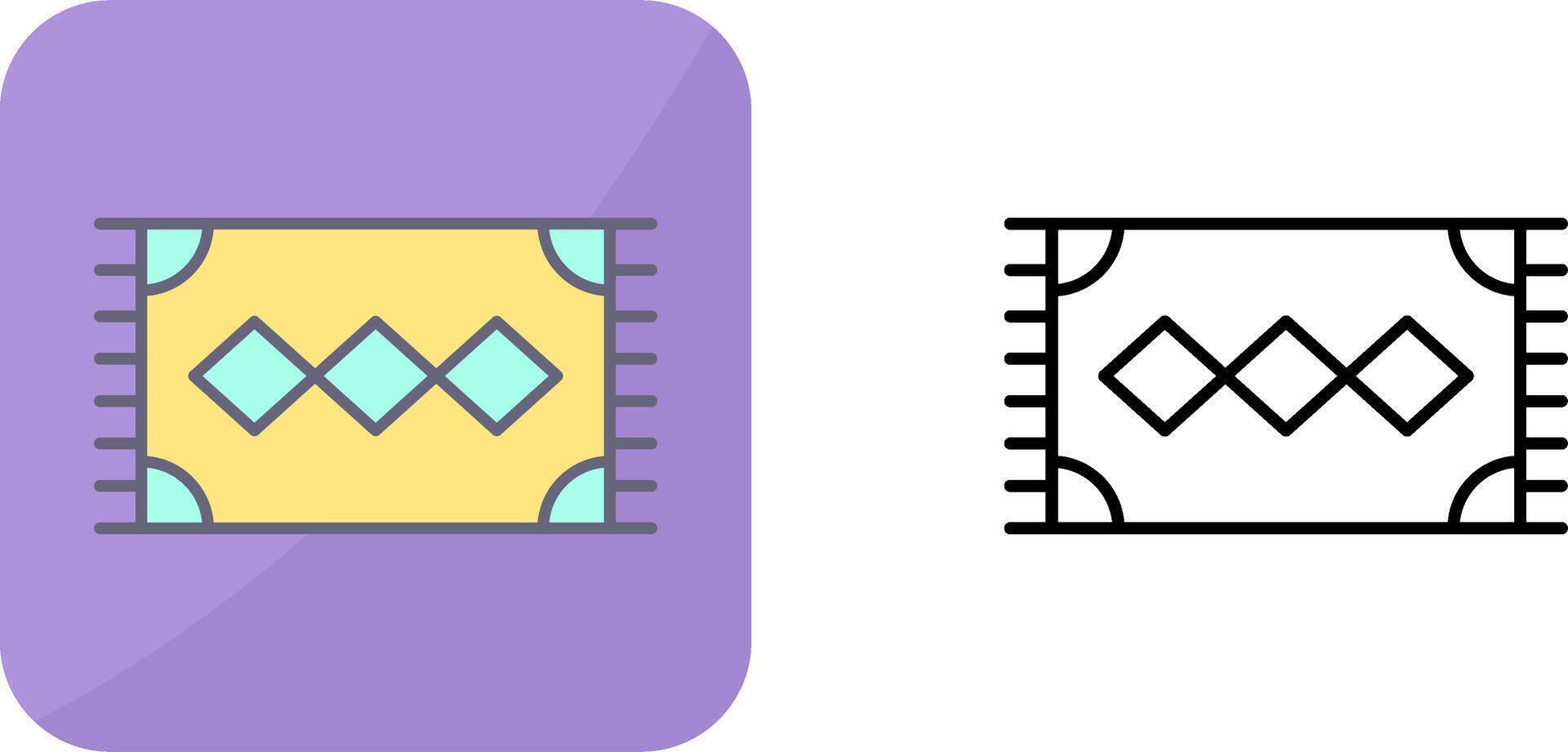 tapijt icoon ontwerp vector