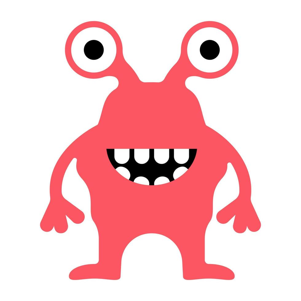 eyed monster concepten vector