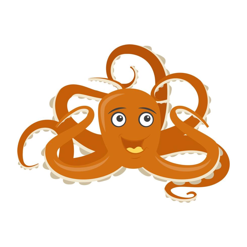 schattige octopusconcepten vector