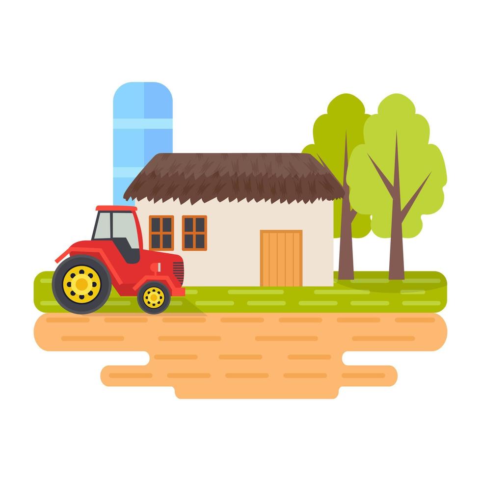 boerderij illustratie concepten vector